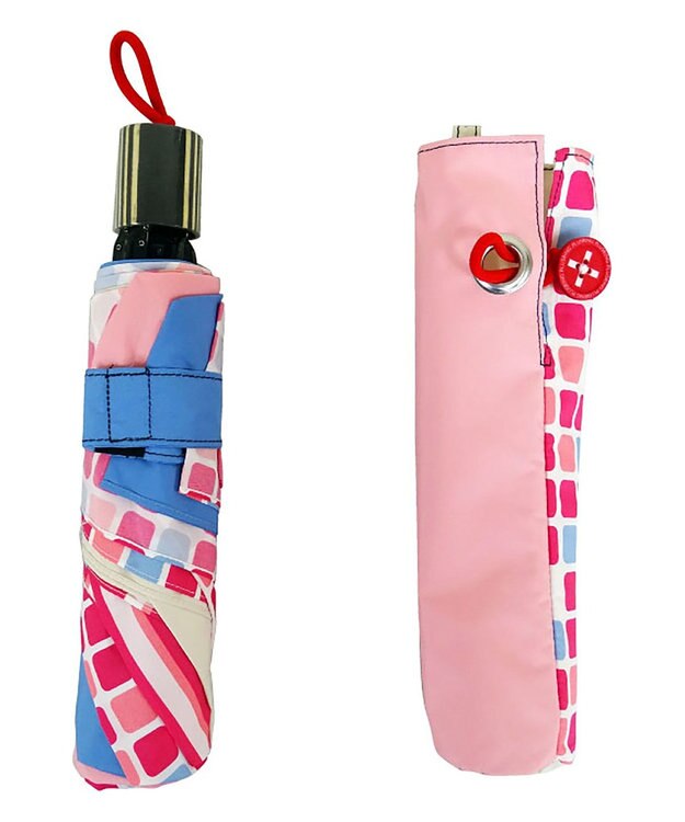 +RING 【プラスリング】【数量限定】レディース向け  折傘 55cm PNK T1160 ピンク