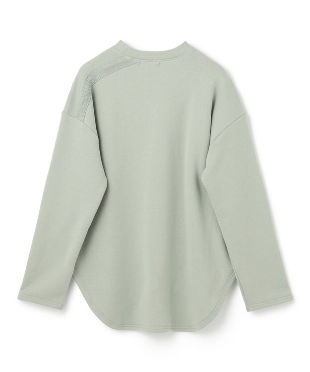 BEIGE， 【BEIGE,ecru/WEB限定・洗える】LOOP BACK / コットンスウェットリブトップス Leaf