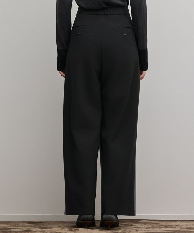 GRACE CONTINENTAL ラップワイドパンツ グレー