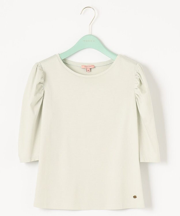 TOCCA 【洗える！】SOLEIL ボリューム袖トップス グリーン系