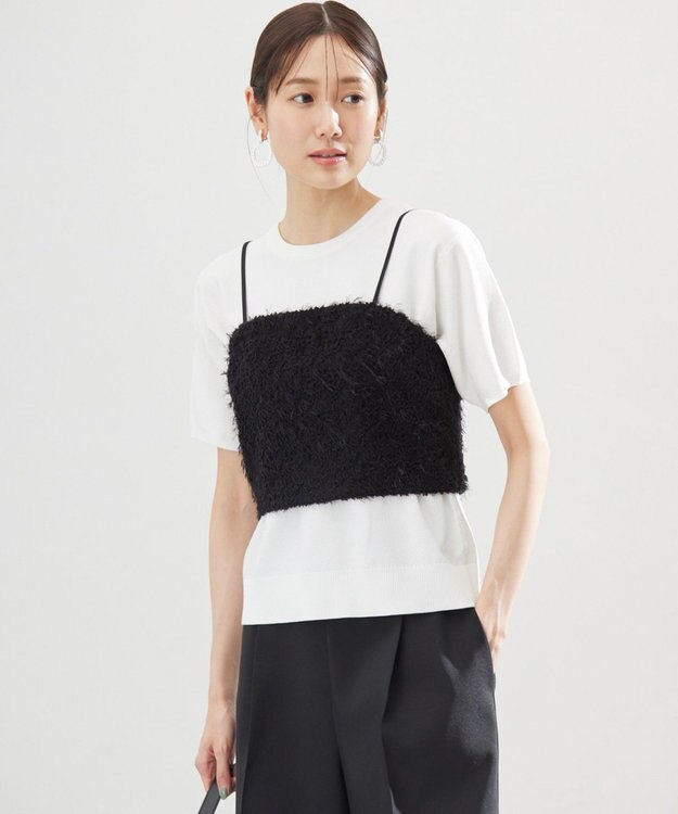 組曲 カノコニットＴシャツ アイボリー系