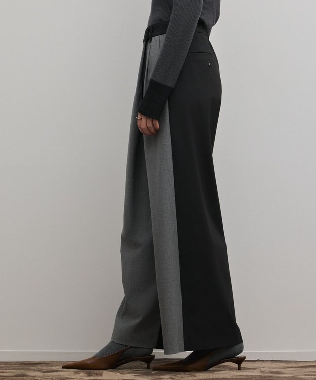 GRACE CONTINENTAL ラップワイドパンツ グレー