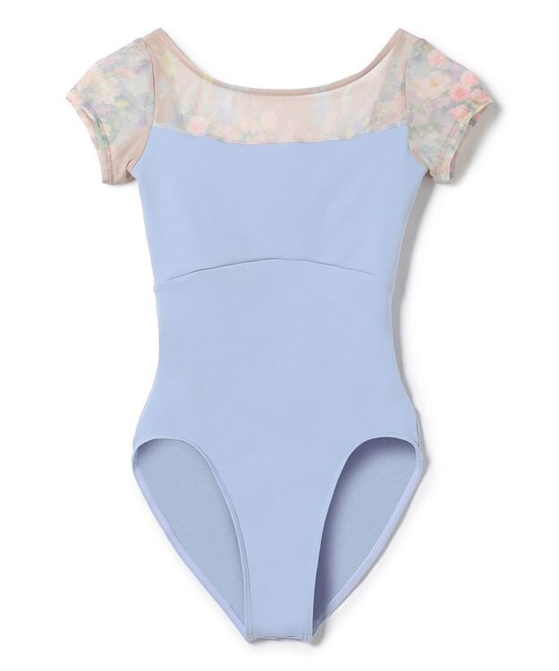 Chacott キャップスリーブレオタード スカイブループリント