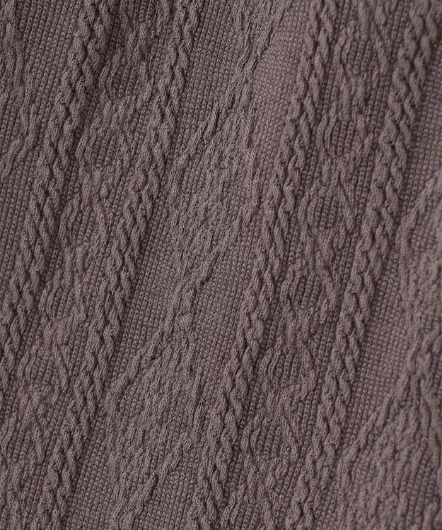 ANY KIDS ケーブル ジャガード レギンス ブラウン