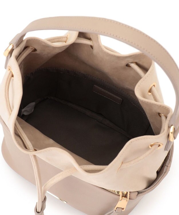 23区 スエード コンビ ドロスト バッグ ベージュ系