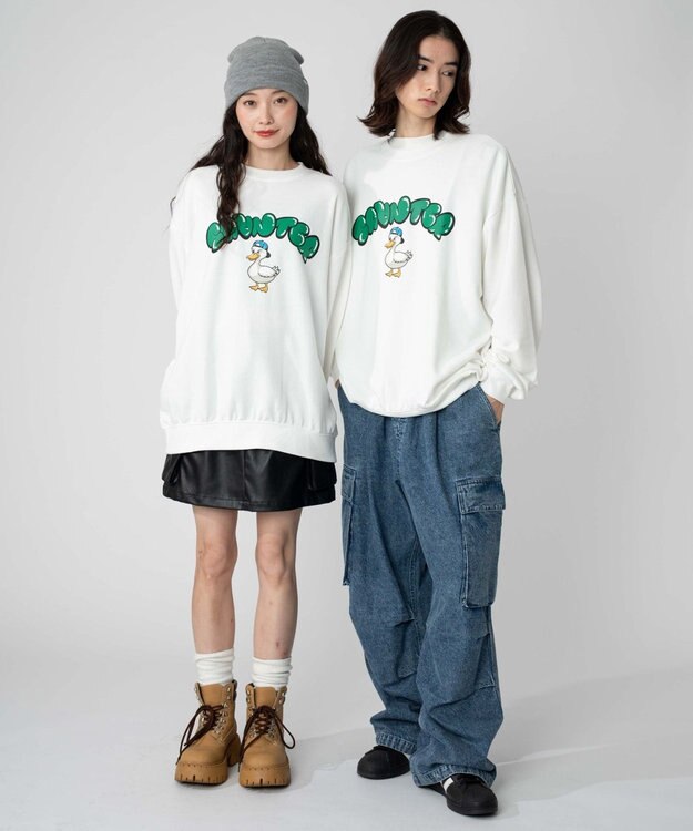 WEGO 【2025年秋冬新作/SMLXLサイズ展開/ユニセックス着用ITEM】アソートグラフィックプルオーバー 柄37