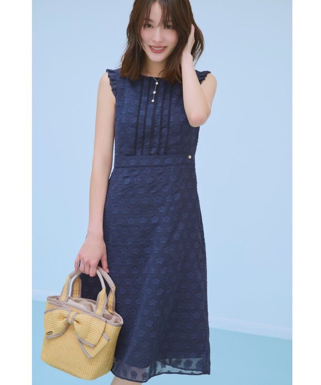 TOCCA BIG RIBBON SUMMER POCHETTE かごバッグ ベージュ系