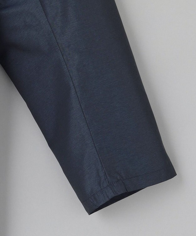 GOTAIRIKU 【ビジネスで着用可】メランジシャンブレー フーデッドブルゾン ネイビー系