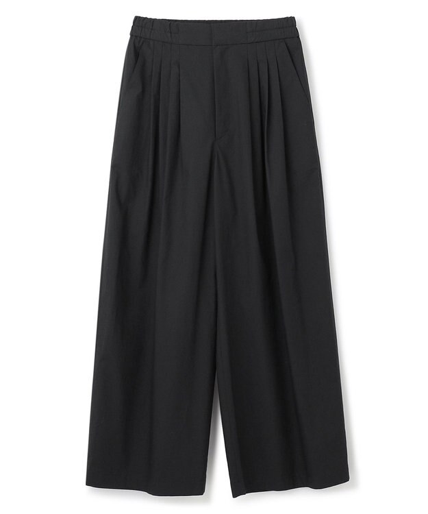 uncrave 【ご好評につき追加生産】カラータイプライター タックワイドパンツ（uncrave WHITE） ブラック