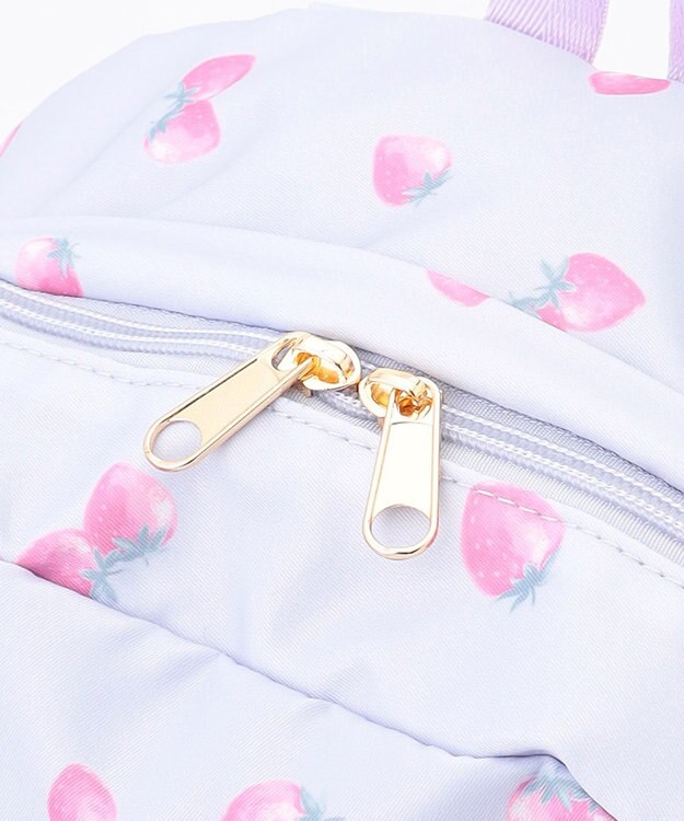 ANY KIDS 【Strawberry Collection】【10L容量】いちご総柄リュック ラベンダー