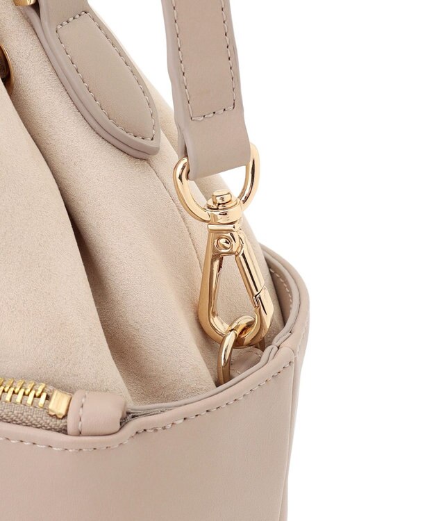 23区 スエード コンビ ドロスト バッグ ベージュ系