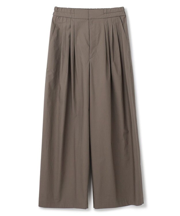 uncrave 【ご好評につき追加生産】カラータイプライター タックワイドパンツ（uncrave WHITE） グレージュ