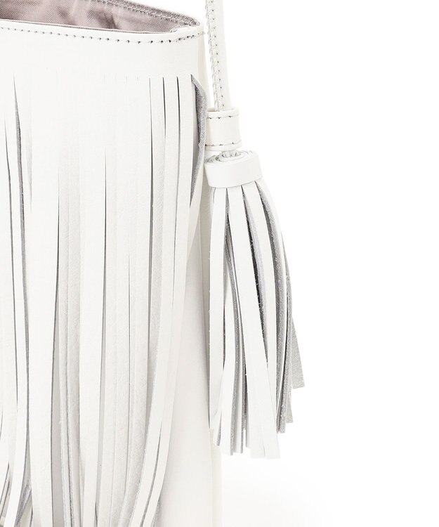 23区 NOMADIS DANCE タッセル ミニ ショルダーバッグ ホワイト系