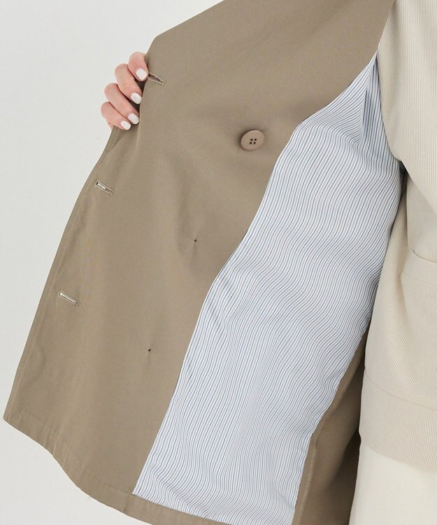 CRAFT STANDARD BOUTIQUE ワイドカフスミディトレンチコート Khaki