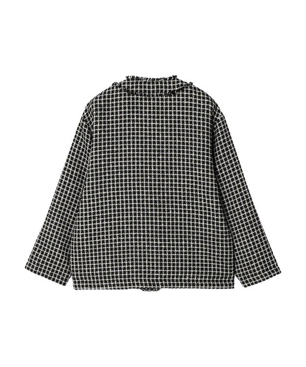 Green Parks ・ＥＬＥＮＣＡＲＥ　ＤＵＥ　ツィードノーカラージャケット Black