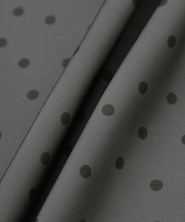 earth music&ecology アソートサテンキャミワンピース ドットグレー