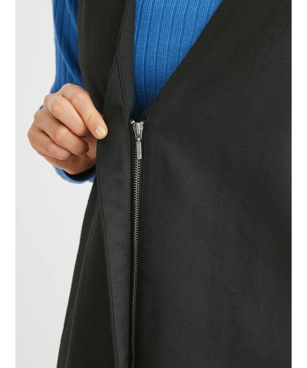 Green Parks ３ｗａｙで着られるツイード風ジャンスカ Black