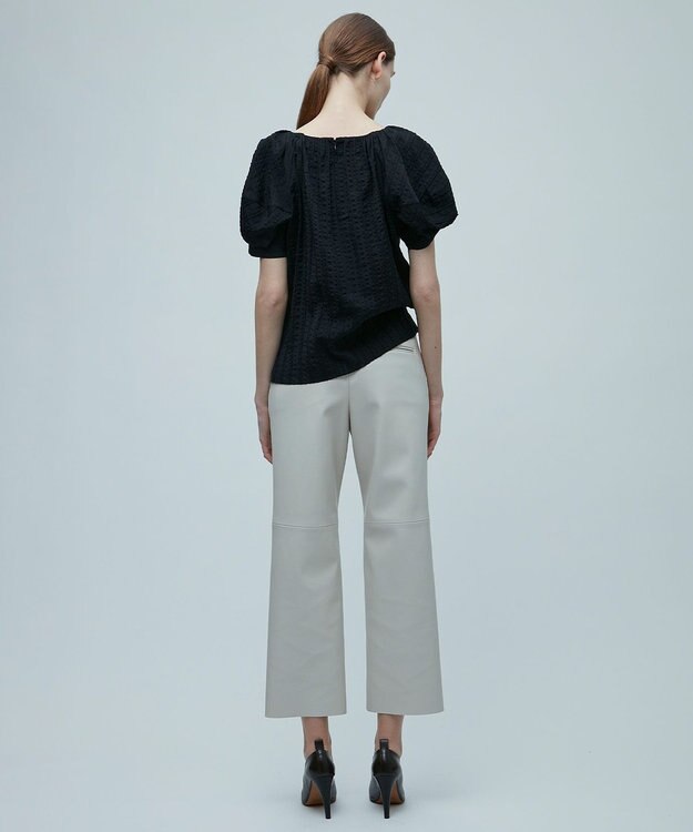 BEIGE， DUPHOT / レザーパンツ Ecru