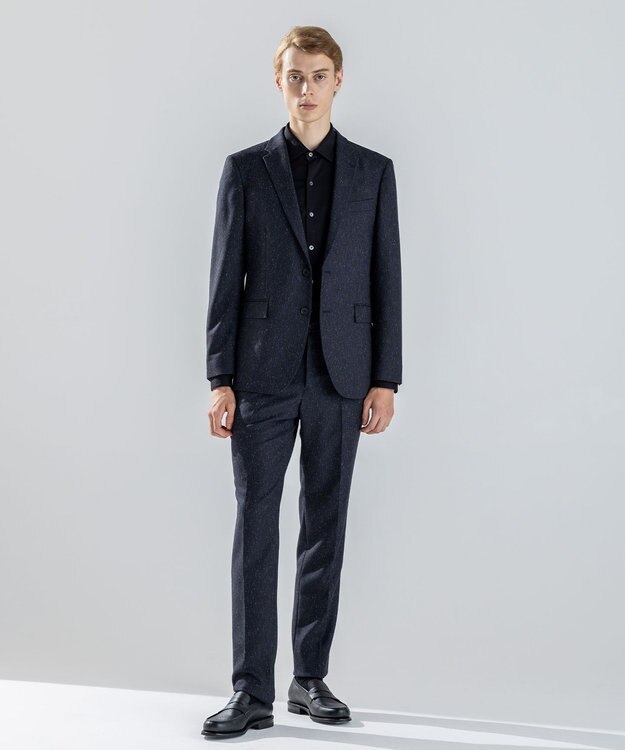 JOSEPH HOMME 新素材【セットアップ対応】カラーネップストレッチ　 テーパードパンツ / CITY ネイビー系