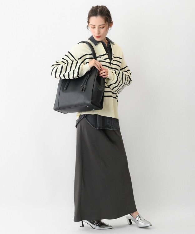 ACE BAGS & LUGGAGE W&.Day/Night グルマンキー レザートート A4サイズ 13.3インチPC収納 19001 ダブルアンドデイナイト ブラック