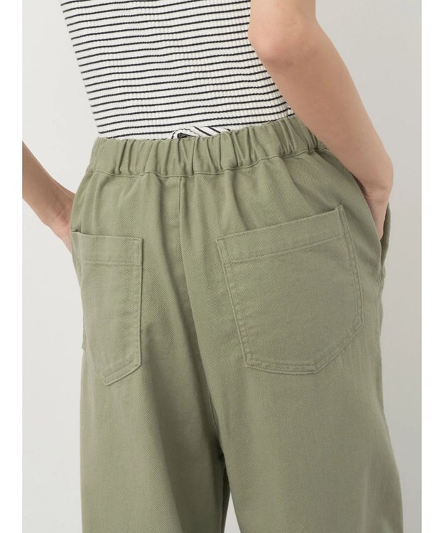 earth music&ecology ツイルバルーンパンツ Green