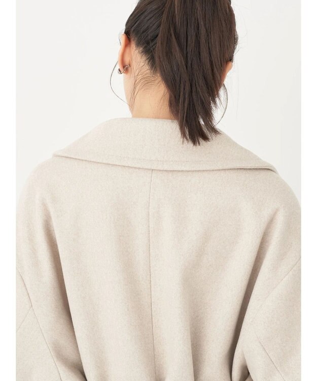 earth music&ecology ２ｗａｙカラーミドル丈コート Light Beige