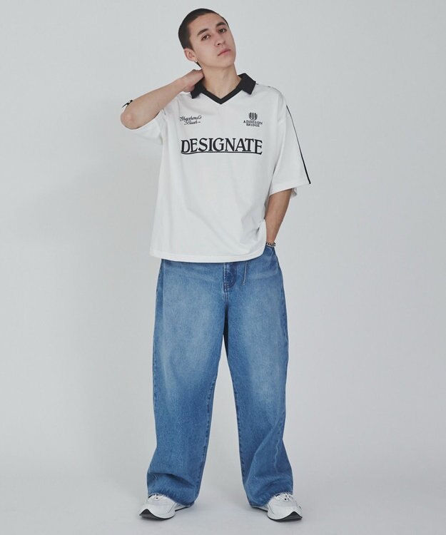 WEGO グラフィックドロストゲームシャツ（S） ホワイト