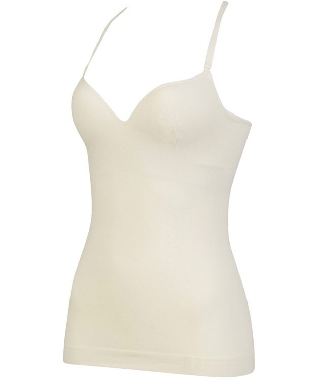 WACOAL 【GOCOCi ゴコチ】 カップ付きインナー ぴったりフィット ズレにくい 洗濯機洗い可能(ネット使用) ブラキャミソール ブラトップ レディース ノンワイヤー UGG122 /ワコール アイボリー