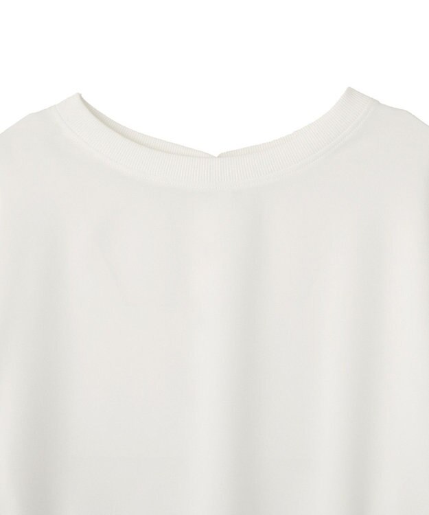 YECCA VECCA 2wayリブMIXジョーゼットブラウス White