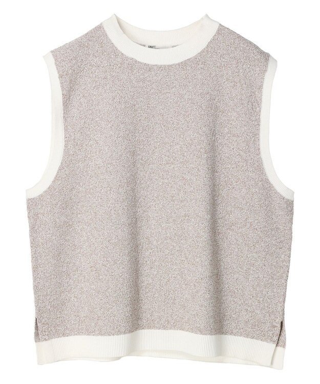 CRAFT STANDARD BOUTIQUE リンクス編みニットベスト Ivory