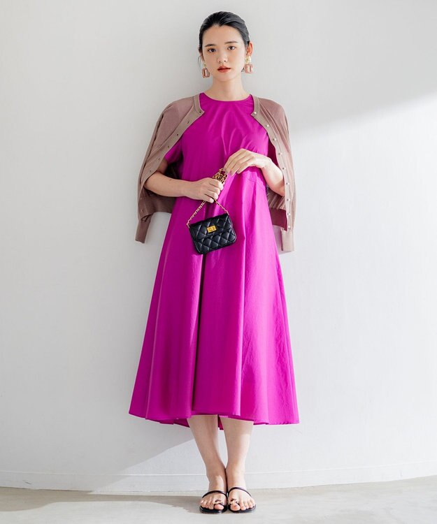 組曲 【洗える・2WAY】シアーニット カーディガン ブラウン系