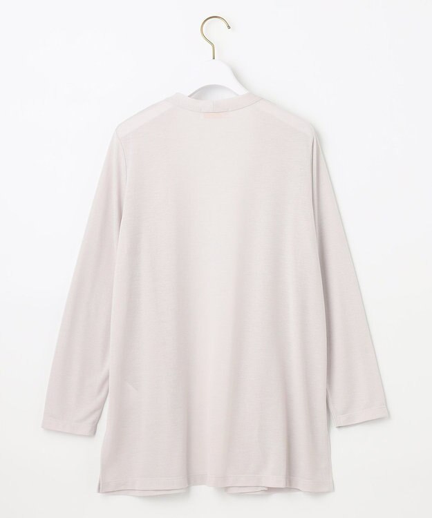 ANY SIS 【洗える】サラサラ着流し カーディガン ローズグレー