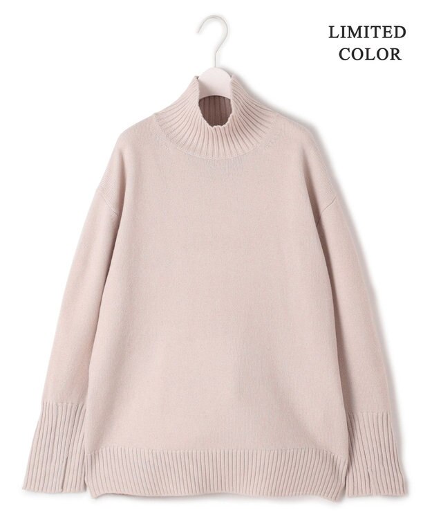 ICB L 【新色追加・WEB限定カラーあり】 ソフトカシミヤミックス ハイネックニット ピンク系［WEB限定］