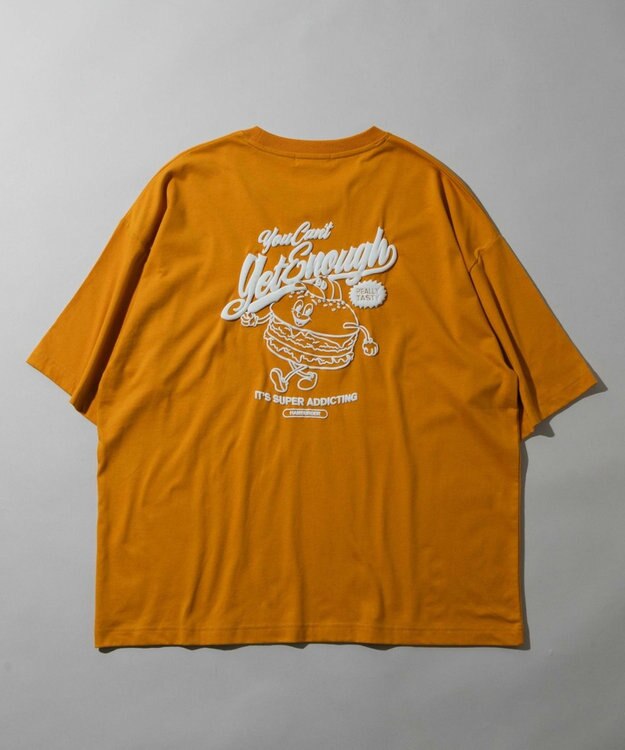 WEGO フードキャラ発泡プリントT イエロー