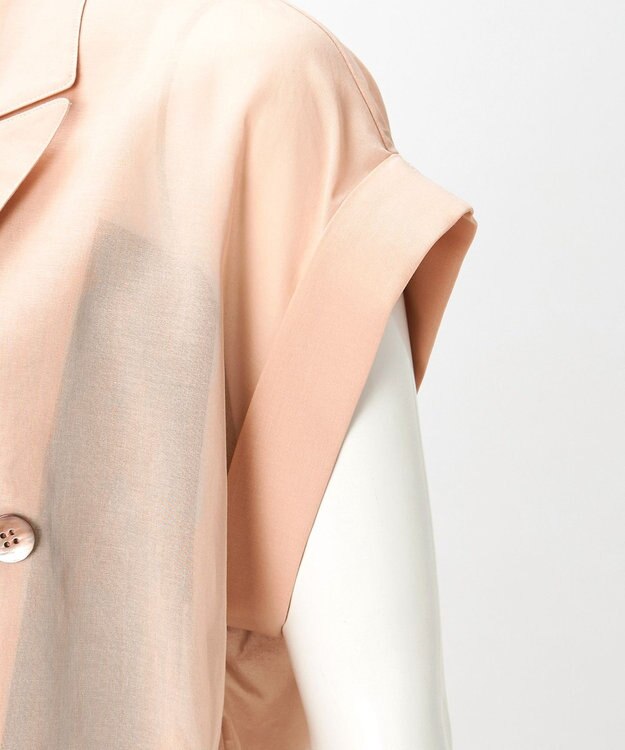 23区 【GOLD LABEL】コットンオーガンジー シアー ジレ ピンク系