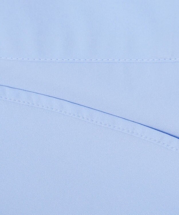 UNFILO FINE MOVE バンドカラーシャツ サックス