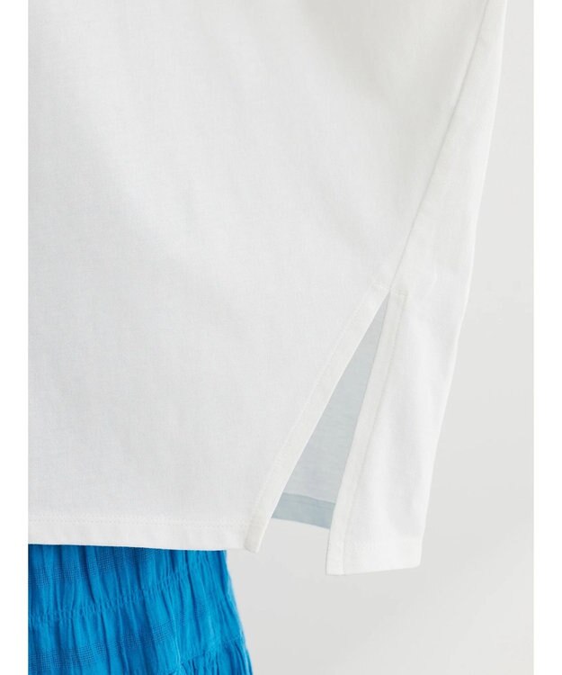 Green Parks ドルマンカット５分袖プルオーバー Off White