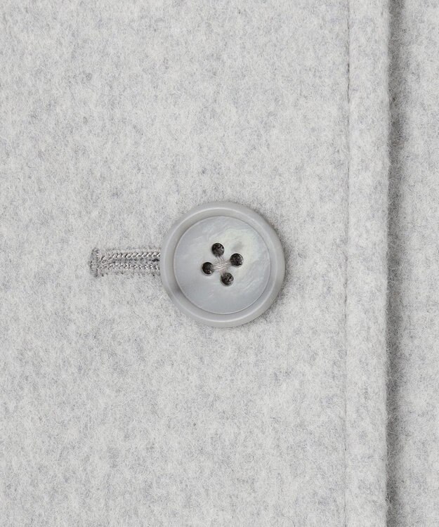 J.PRESS LADIES L ショートビーバー ボトルネック コート グレー系