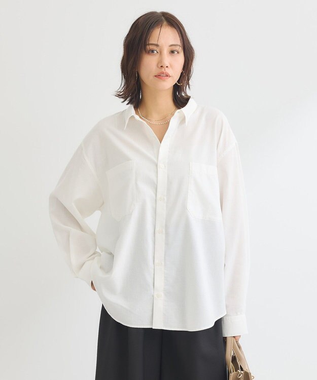 Green Parks アソートレギュラーカラーシャツ Off White