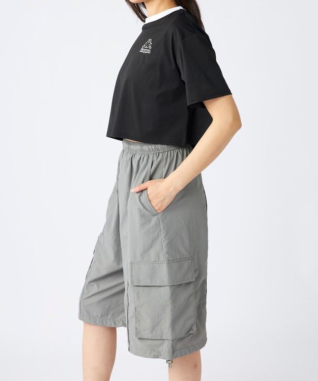 OP／FILA 【Kappa】ラッシュTシャツ・ボードショーツ付き　4点セット水着 ブラック