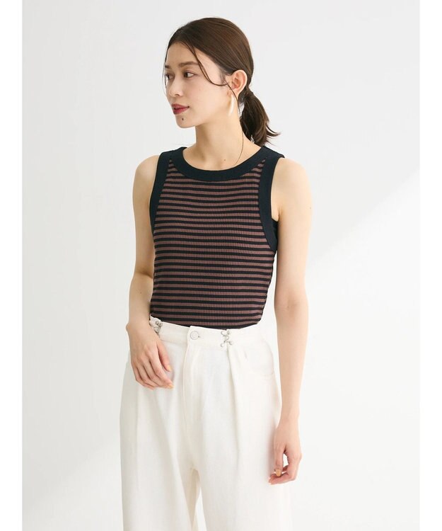 Green Parks ・ＳＵＧＡＲ　ＳＰＯＯＮ　ボーダーアメスリタンクトップ