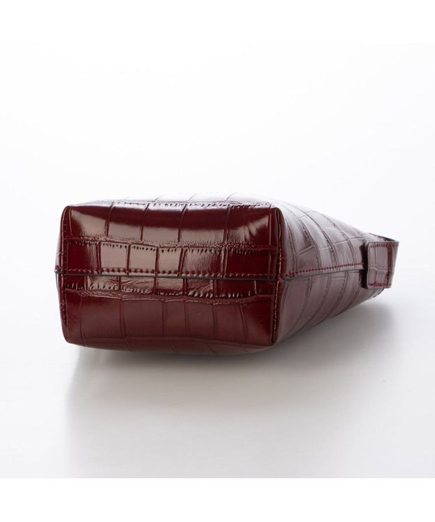 UNBILLION カシュカシュ cachechche / クロコ型押し2wayミニショルダー ワイン