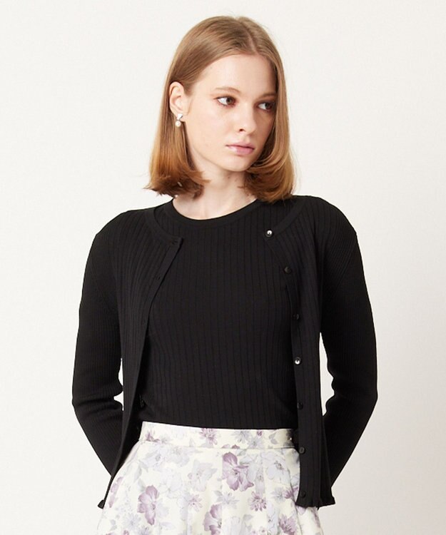 TOCCA 【大人百花掲載】【洗える】SPRING PICNIC CARDIGAN カーディガン ブラック系