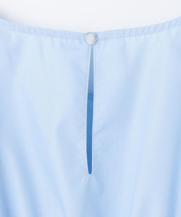 組曲 KIDS 【110-140㎝】レースペプラム ブラウス サックスブルー