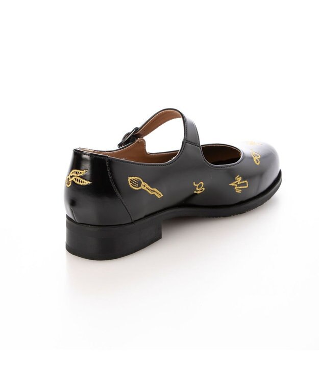 ing <ing>【ハリー・ポッターコラボレーション】刺繍モチーフメリージェーンパンプス ブラック