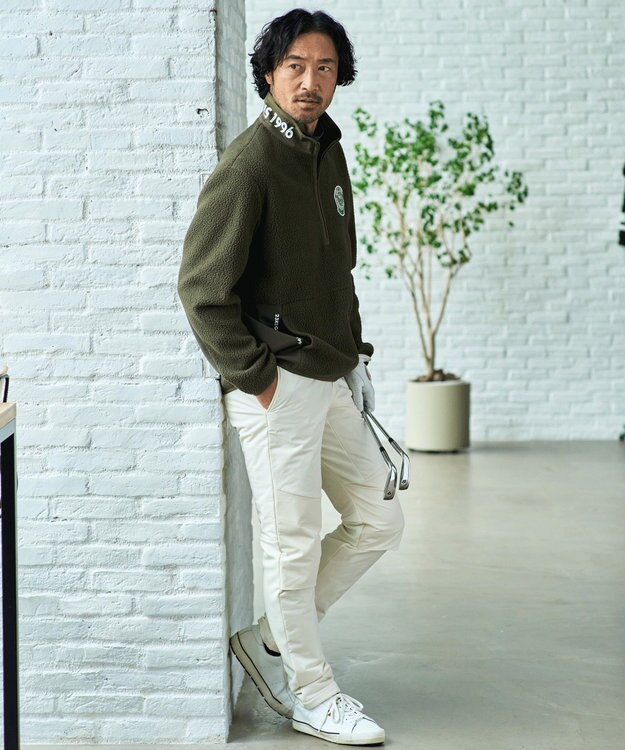 23区GOLF 【MEN】ストレッチ中綿パンツ アイボリー系