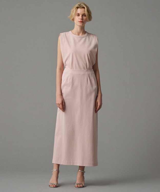 uncrave 【接触冷感・UVカット】ダブルフェイスジャージー スカート（uncrave STANDARD） ピンク