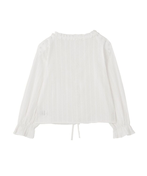 earth music&ecology 【綿100％】コットンレースブラウス Off White