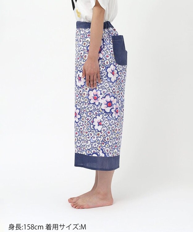 tsumori chisato SLEEP ツモリチサト ボトムス ルームウエア 7分丈 綿100%(本体) 楊柳素材 レディース UOT243 /ワコール ブルー