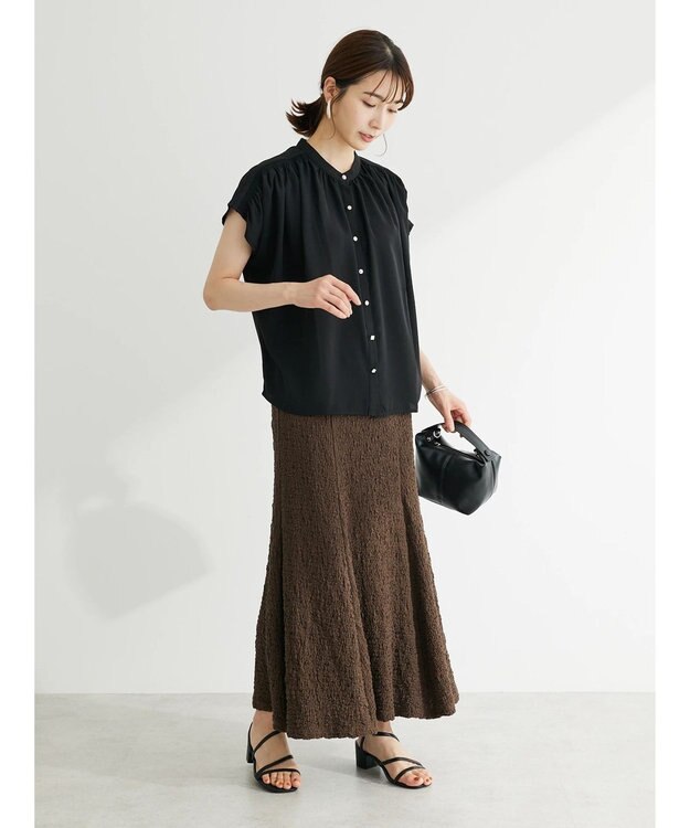 Green Parks ・ＥＬＥＮＣＡＲＥ　ＤＵＥカットフクレジャカードスカート Brown